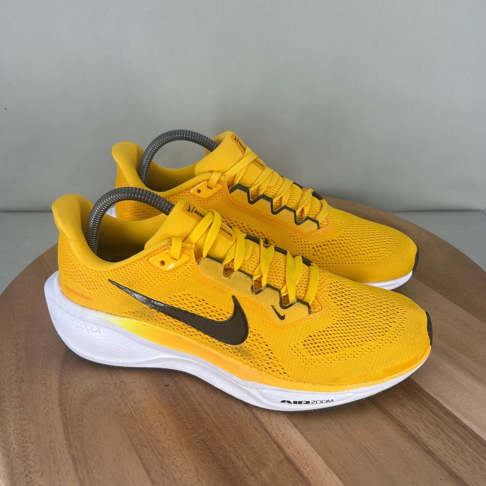 Nike Air Zoom Pegasus 41 Mens Running Shoes Yellow Black HF1536-700 Size 8